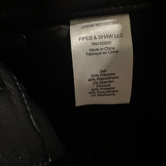 Veronica Beard Leather Flare Pants - Picture 2 of 2